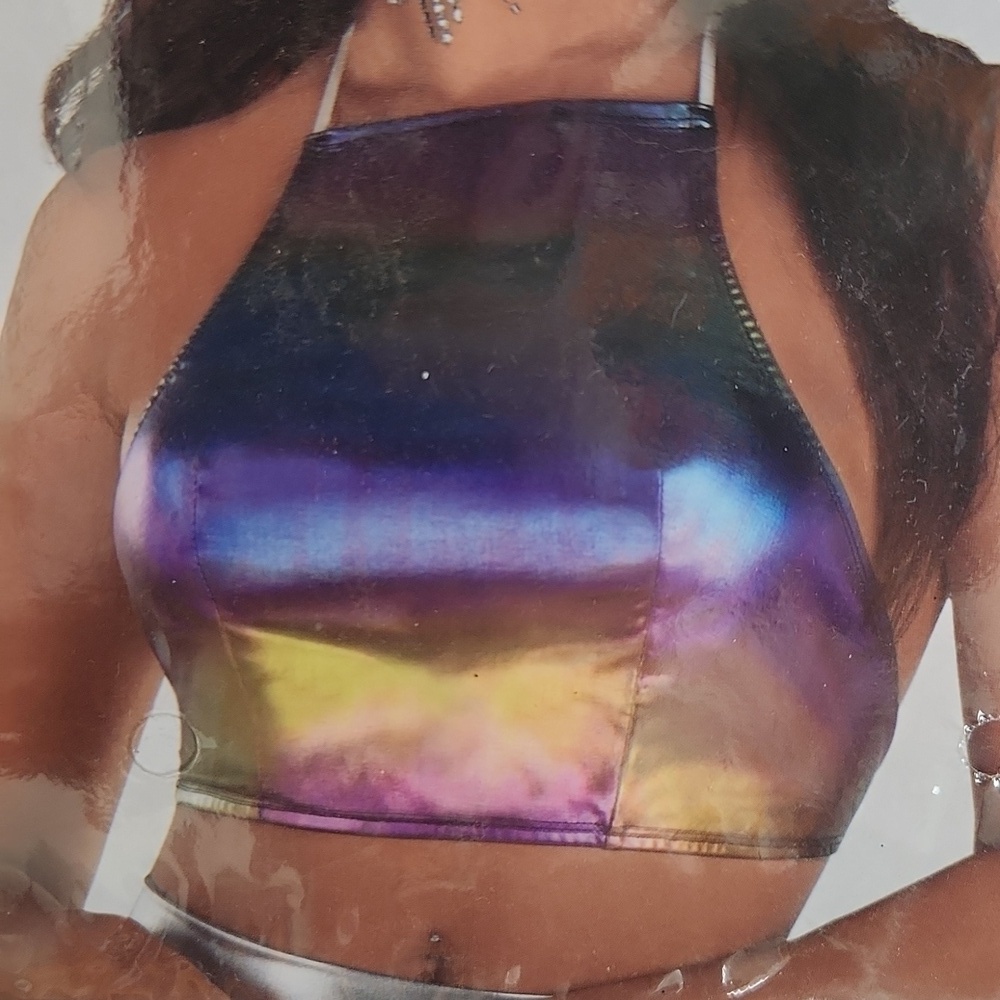 Halter Top - Multicolor, Adult S/M, New - Picture 3 of 5